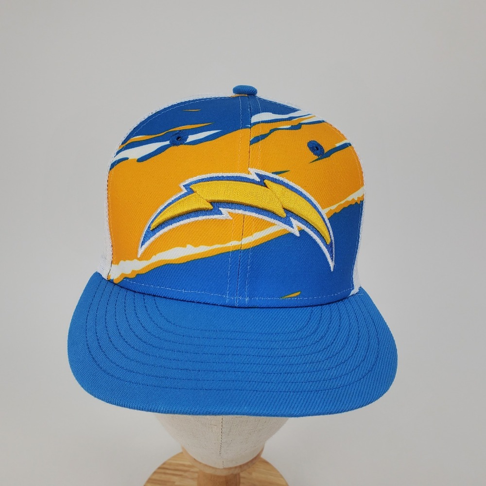 Los Angeles Chargers New Era 9FIFTY Youth Snapback Hat Blue Gold Trucker Cap